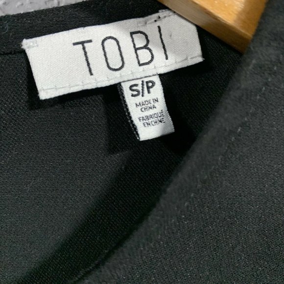 Tobi White Black Color Block Mini Dress Size S - Picture 7 of 9